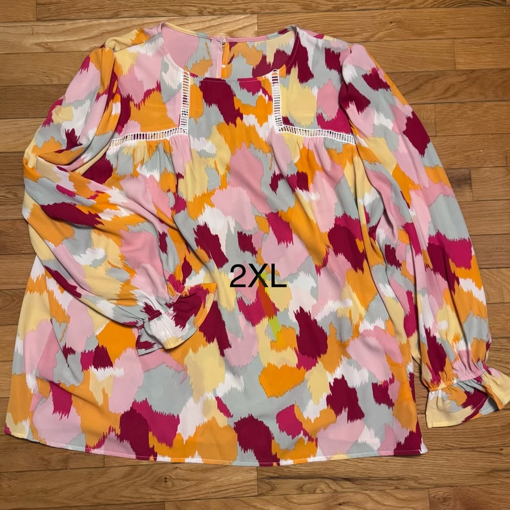 Colorful Abstract Women's Top